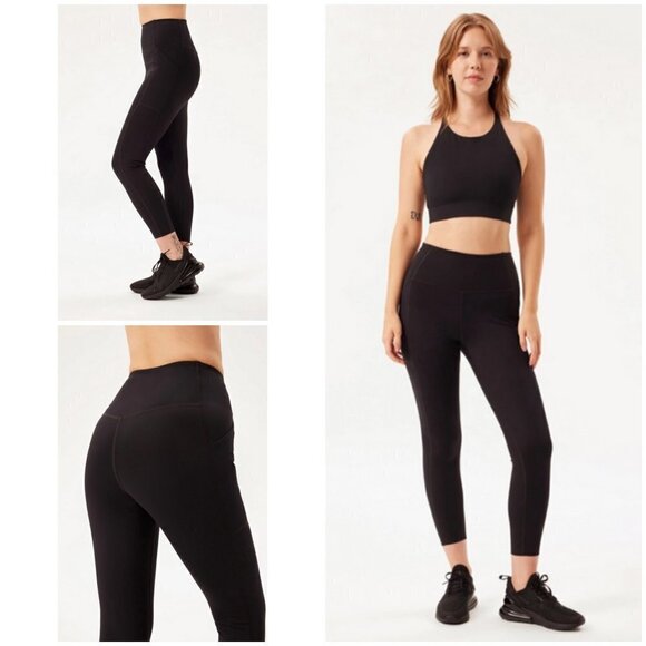 💕GIRLFRIEND COLLECTIVE💕 Compressive Pocket Leggings ~ Black Small S NWT - Picture 1 of 16